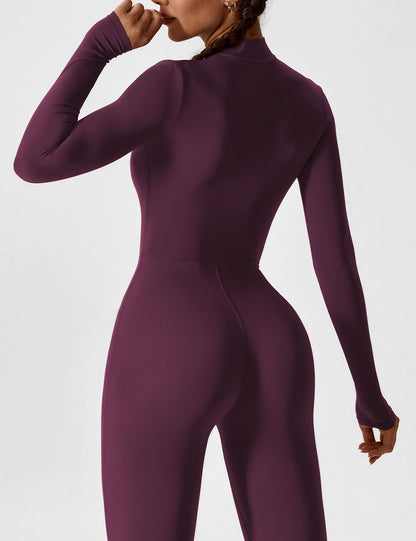The Lumaline Long Sleeve Zipper Jumpsuit 