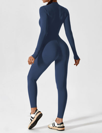 The Lumaline Long Sleeve Zipper Jumpsuit 