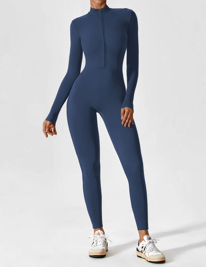 The Lumaline Long Sleeve Zipper Jumpsuit 