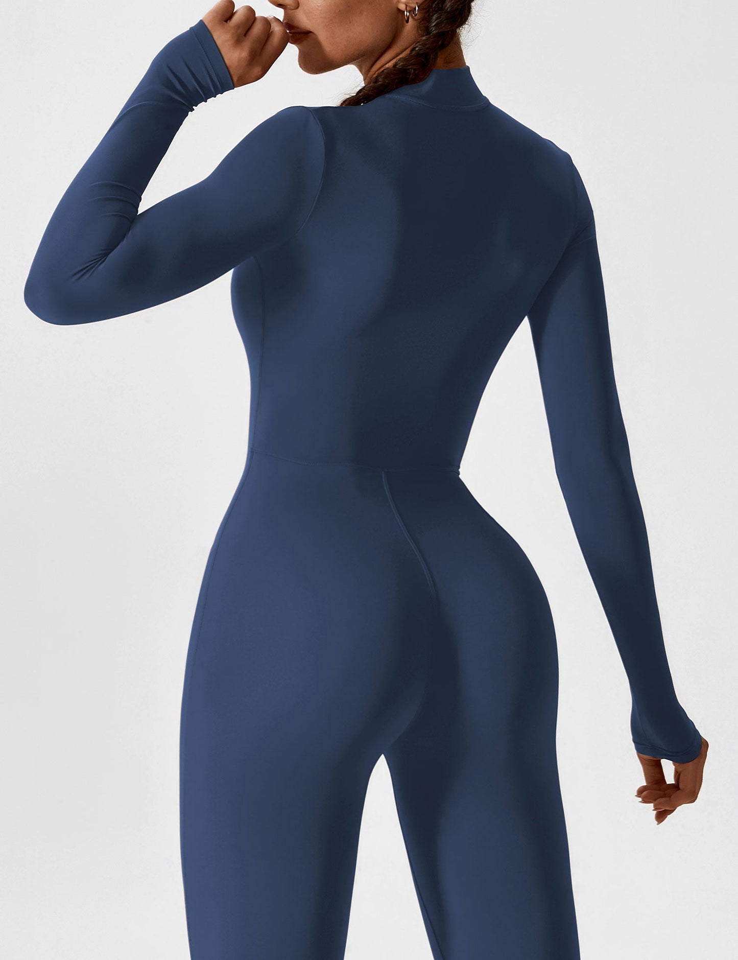 The Lumaline Long Sleeve Zipper Jumpsuit 