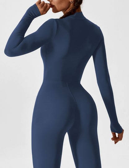 The Lumaline Long Sleeve Zipper Jumpsuit 