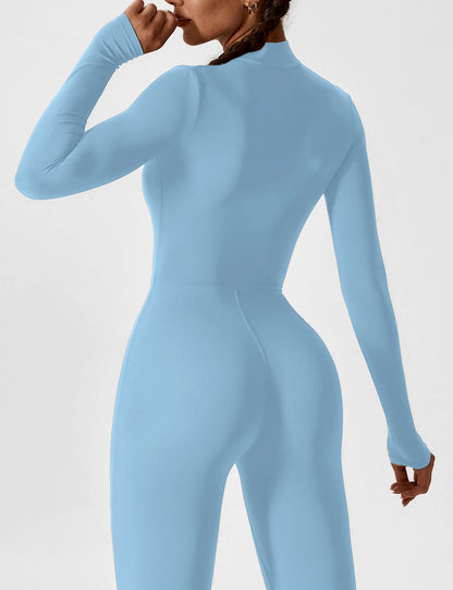 The Lumaline Long Sleeve Zipper Jumpsuit 