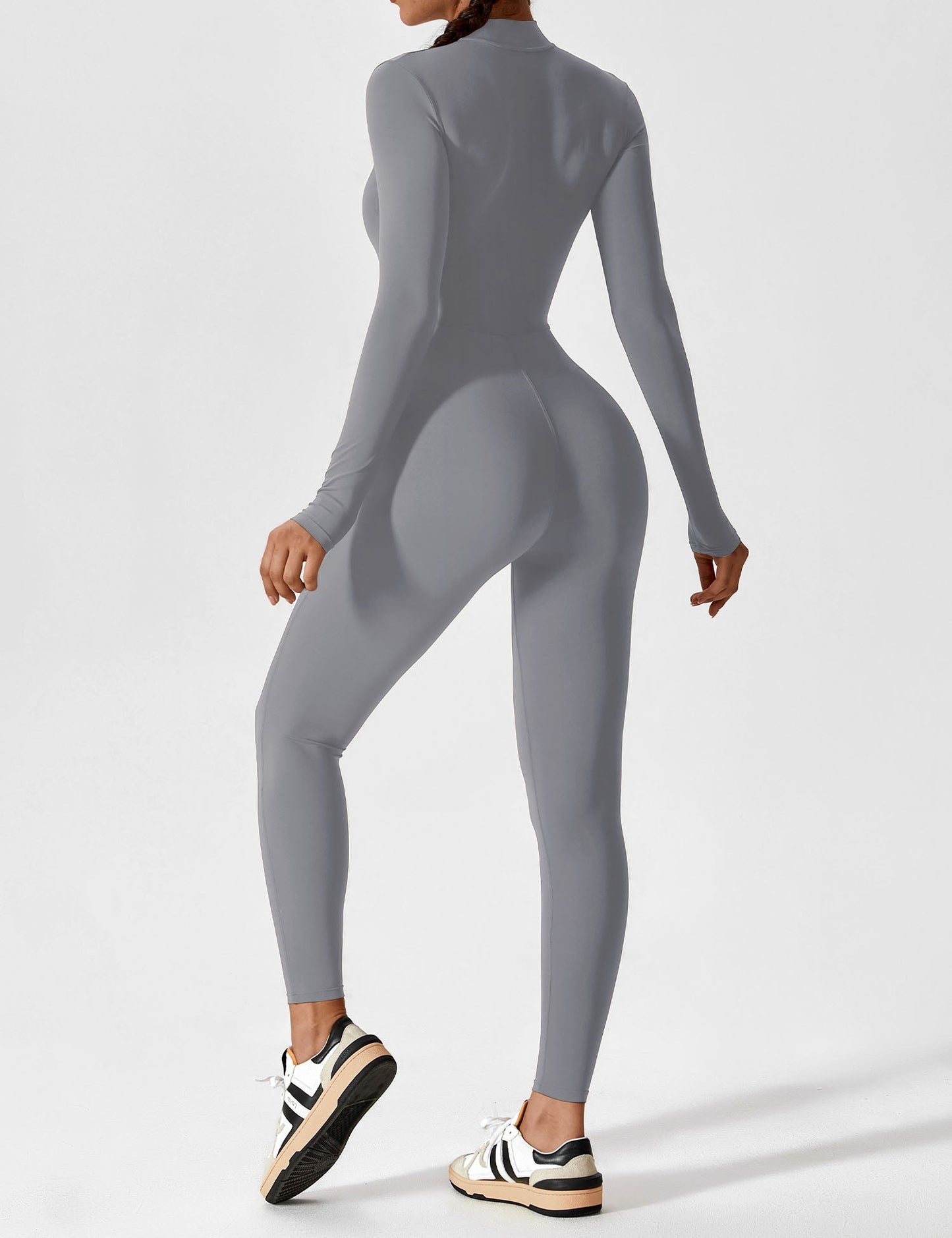 The Lumaline Long Sleeve Zipper Jumpsuit 
