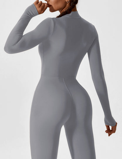 The Lumaline Long Sleeve Zipper Jumpsuit 