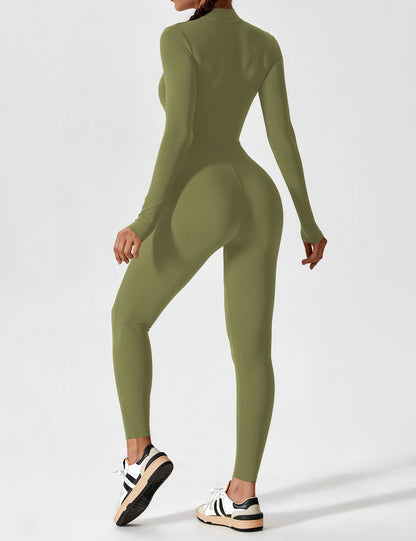 The Lumaline Long Sleeve Zipper Jumpsuit 