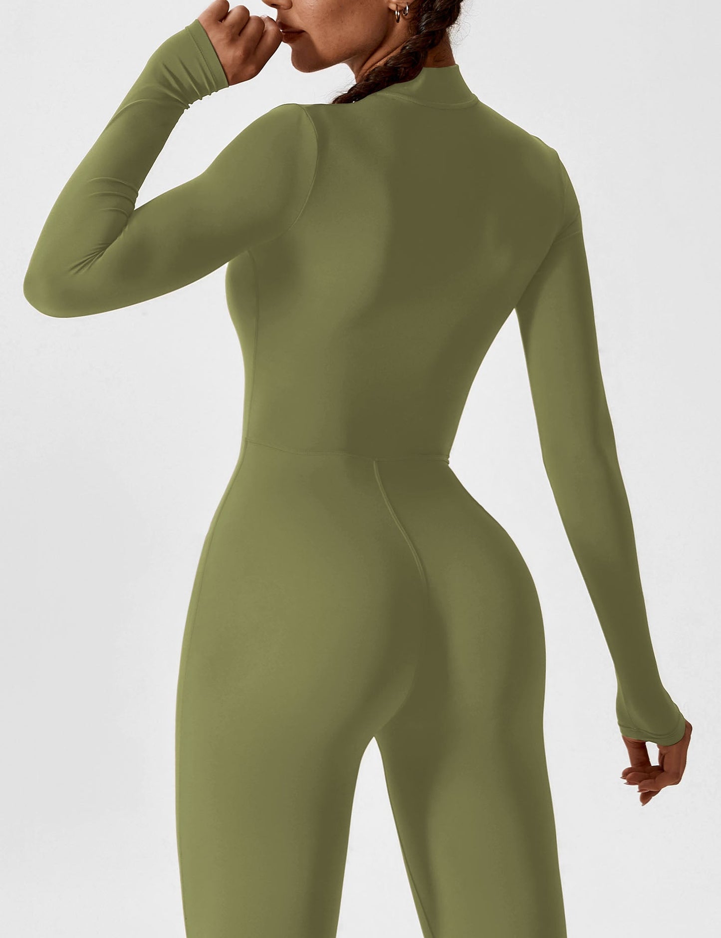 The Lumaline Long Sleeve Zipper Jumpsuit 