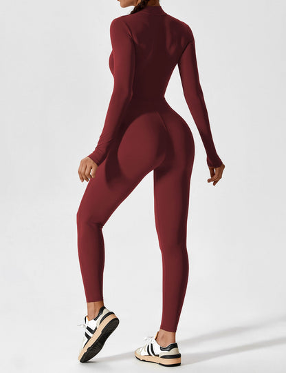 The Lumaline Long Sleeve Zipper Jumpsuit 